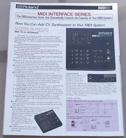 Roland-Alpha-Juno, S-770, D70 etc leaflets